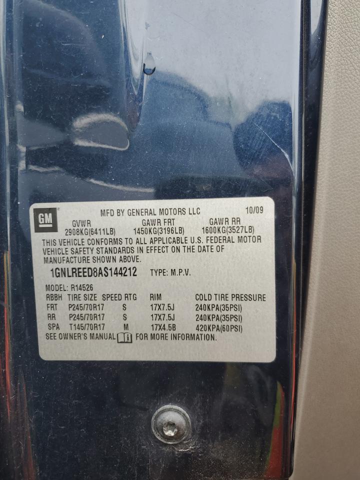 1GNLREED8AS144212 2010 Chevrolet Traverse Ls