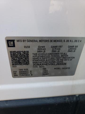 2019 Chevrolet Equinox Ls VIN: 3GNAXHEV0KL265534 Lot: 51438384