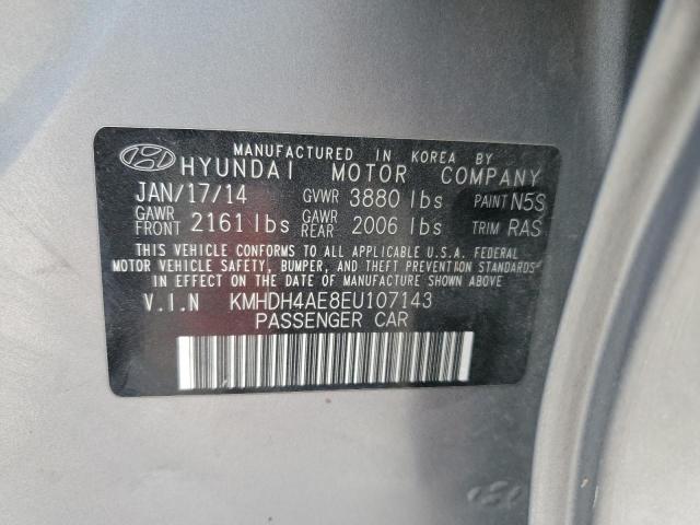2014 Hyundai Elantra Se VIN: KMHDH4AE8EU107143 Lot: 51374194
