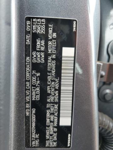 2019 VOLVO S60 T6 R-D - 7JRA22TMXKG007140