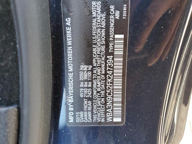 VIN WBA3N9C52FK247394 2015 BMW 4 Series, 428 XI no.12