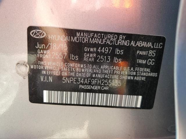 2015 Hyundai Sonata Sport VIN: 5NPE34AF9FH255135 Lot: 50055534