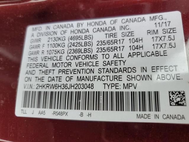 2018 HONDA CRV 2HKRW6H36JH203048