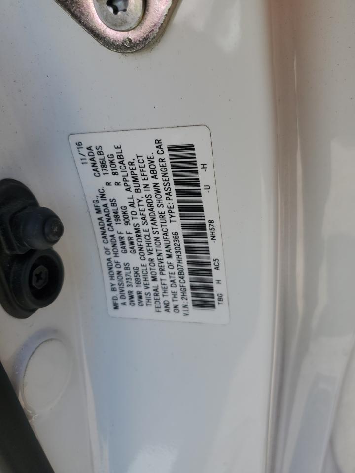 2HGFC4B07HH302366 2017 Honda Civic Lx