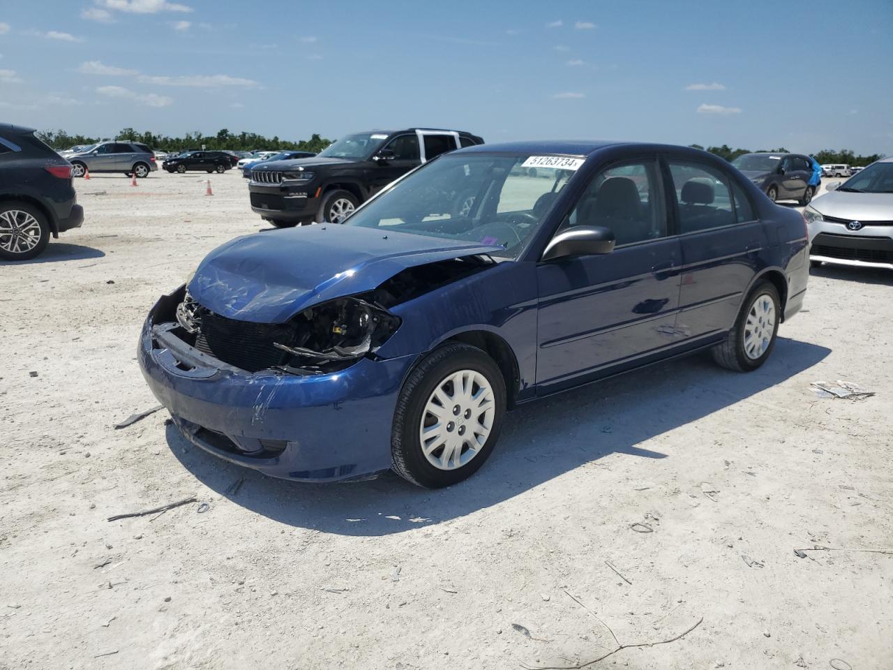 1HGES16554L010988 2004 Honda Civic Lx