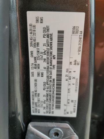 2017 Ford Escape Se VIN: 1FMCU0GD3HUC59396 Lot: 52025544