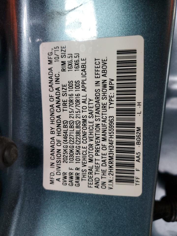 2HKRM3H34FH559963 2015 Honda Cr-V Lx