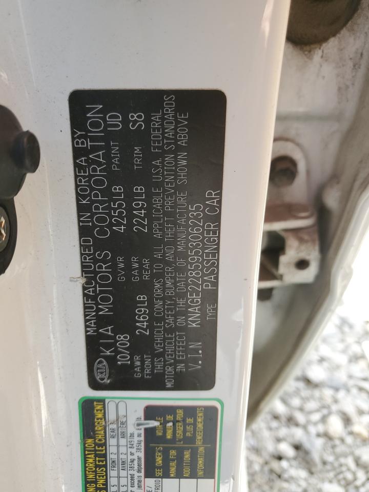 KNAGE228595306235 2009 Kia Optima Lx