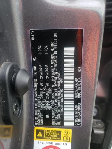 2019 Toyota Highlander Le VIN: 5TDBZRFH3KS984745 Lot: 51535654