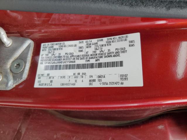 2014 Ford Escape Titanium VIN: 1FMCU0JX9EUC73995 Lot: 51476364