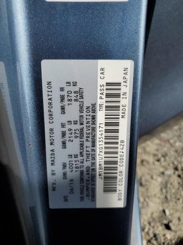 2016 Mazda 3 Sport VIN: JM1BM1U7XG1354171 Lot: 51486504