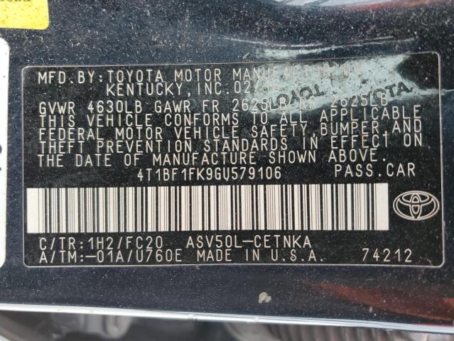 2016 Toyota Camry Le VIN: 4T1BF1FK9GU579106 Lot: 49671774