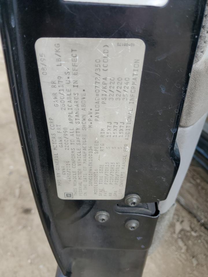 1GNCS18W4TK100334 1996 Chevrolet Blazer