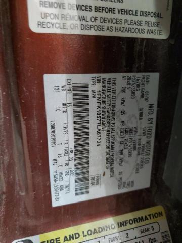 2007 Ford Expedition El Eddie Bauer VIN: 1FMFK18577LA87734 Lot: 49817564