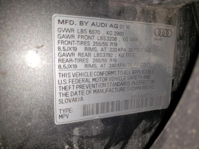 2017 AUDI Q7 PREMIUM - WA1LAAF73HD007396