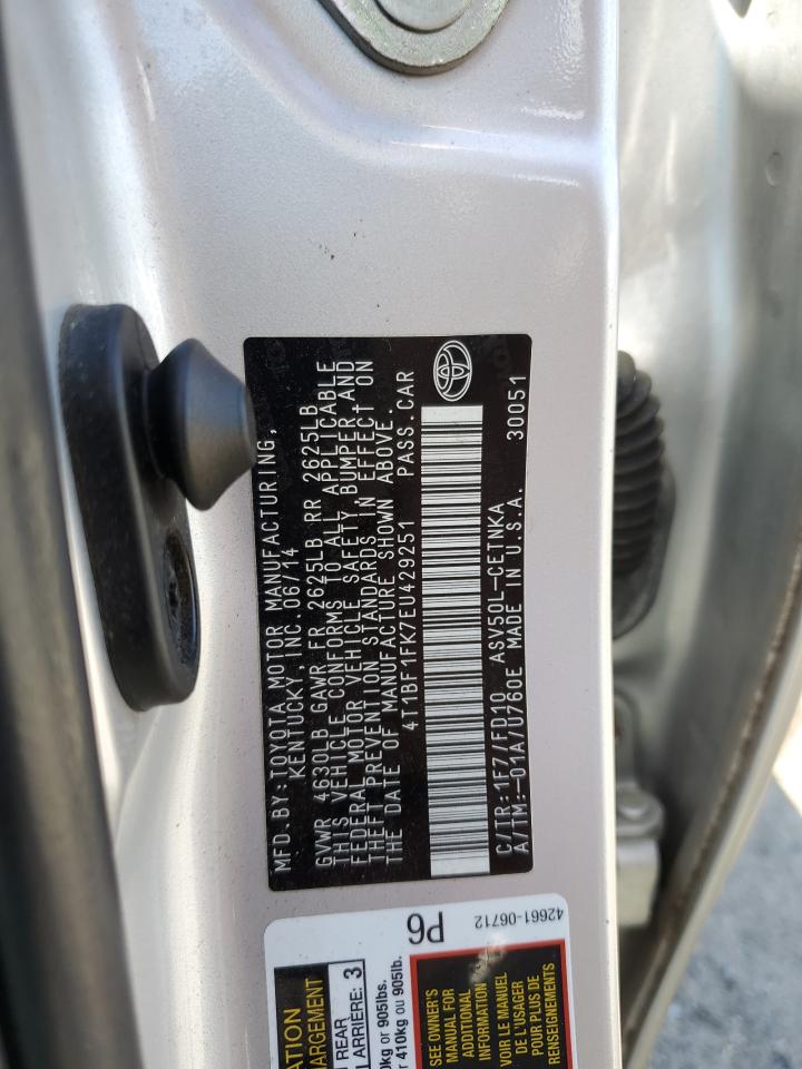 4T1BF1FK7EU429251 2014 Toyota Camry L