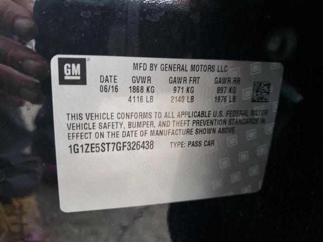 2016 CHEVROLET MALIBU LT - 1G1ZE5ST7GF326438