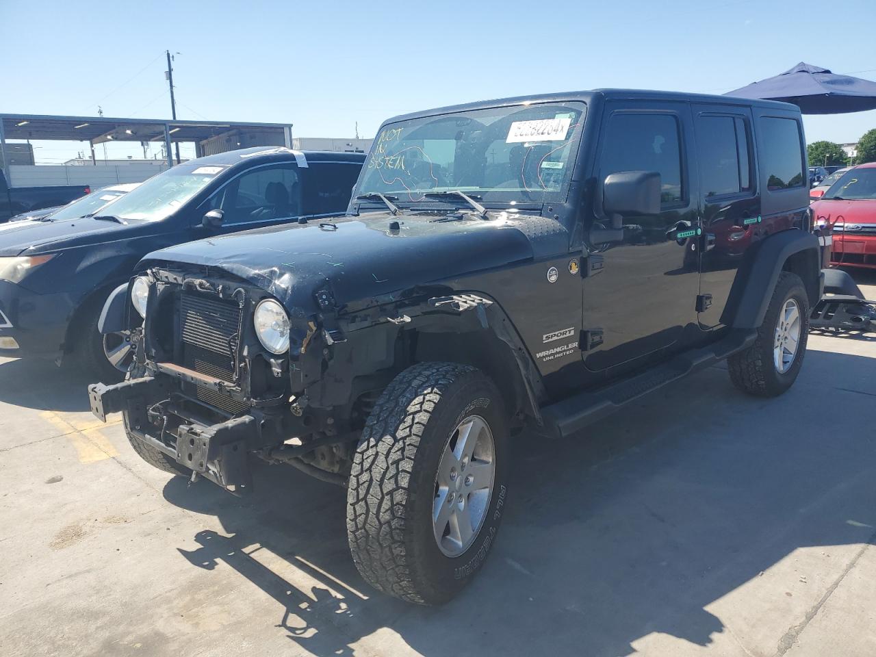 1C4BJWDG0GL126643 2016 Jeep Wrangler Unlimited Sport