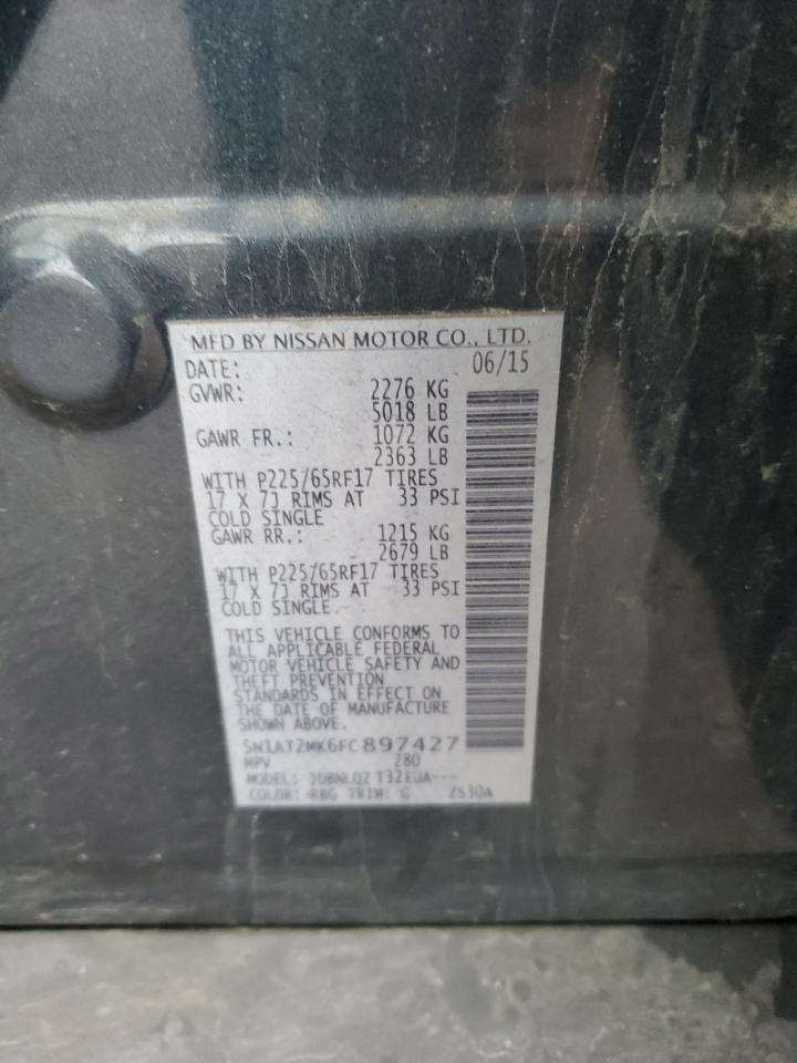 5N1AT2MK6FC897427 2015 Nissan Rogue S