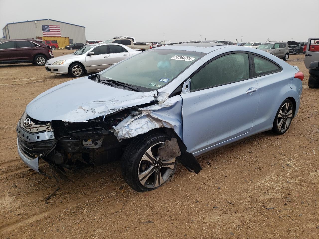 KMHDH6AE2DU008344 2013 Hyundai Elantra Coupe Gs