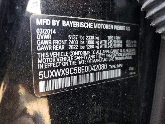 2014 BMW X3 xDrive28I VIN: 5UXWX9C58E0D42080 Lot: 52329394