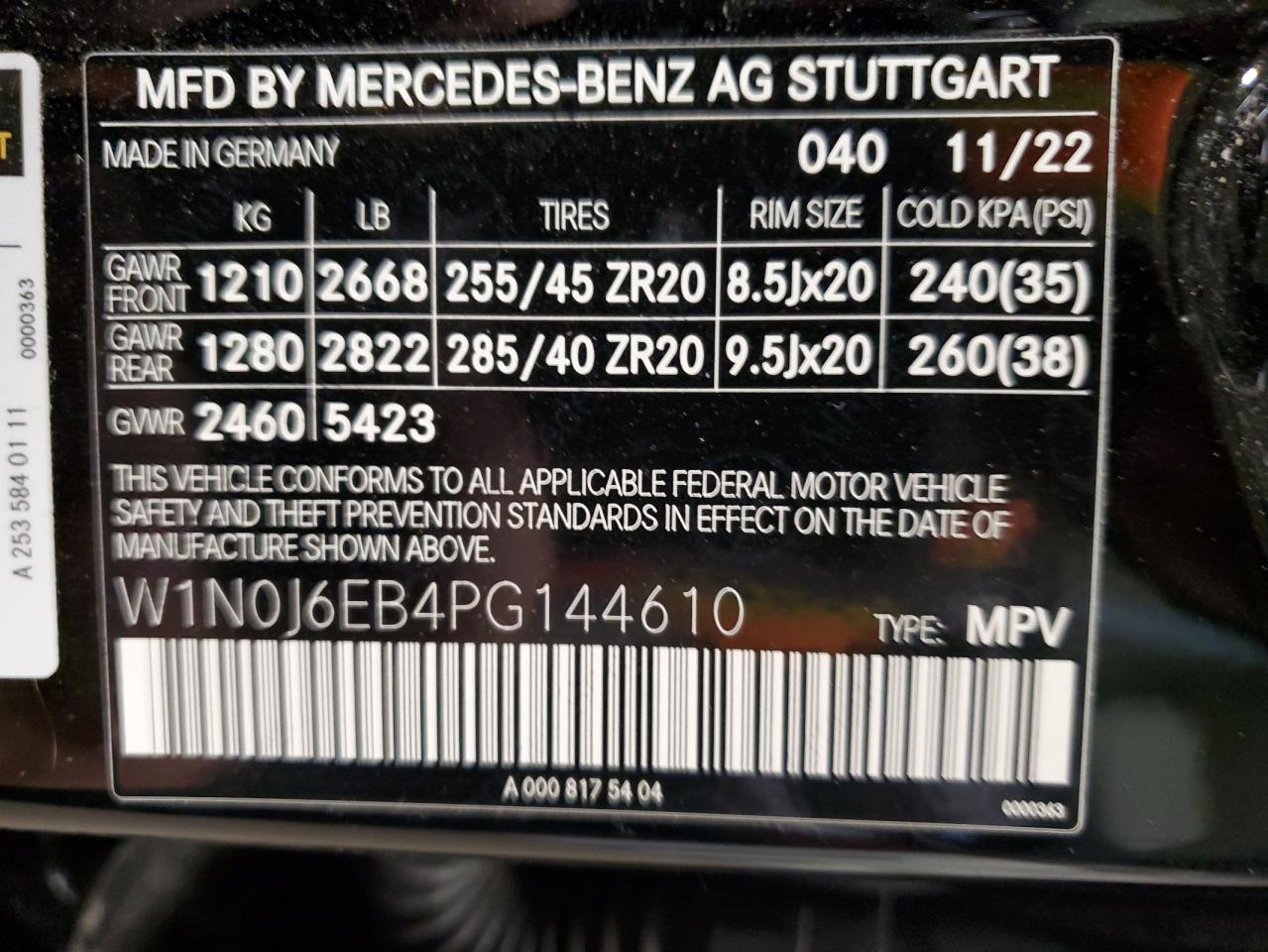 2023 Mercedes-Benz Glc Coupe 43 4Matic Amg vin: W1N0J6EB4PG144610