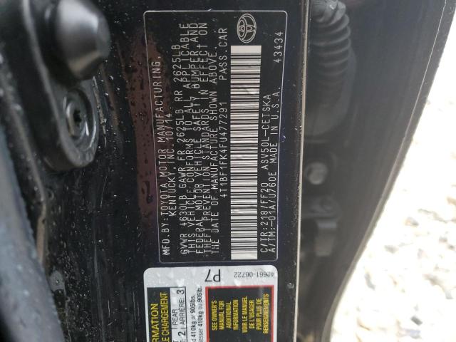 2015 Toyota Camry Le VIN: 4T1BF1FK4FU477291 Lot: 51609664