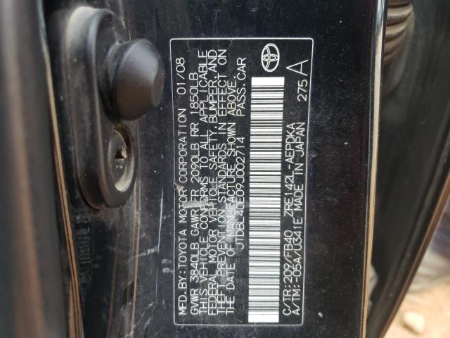 2009 Toyota Corolla Base VIN: JTDBL40E09J002714 Lot: 51227524