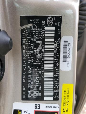 2010 Toyota Corolla Base VIN: 2T1BU4EE9AC484041 Lot: 52815604