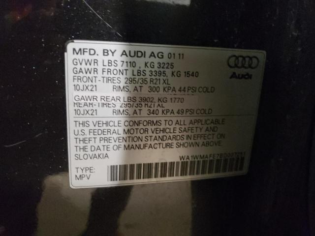 WA1WMAFE7BD007251 2011 Audi Q7 Prestige