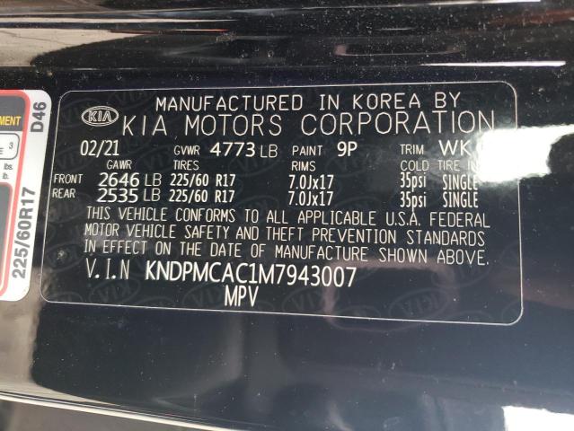 2021 KIA SPORTAGE L - KNDPMCAC1M7943007
