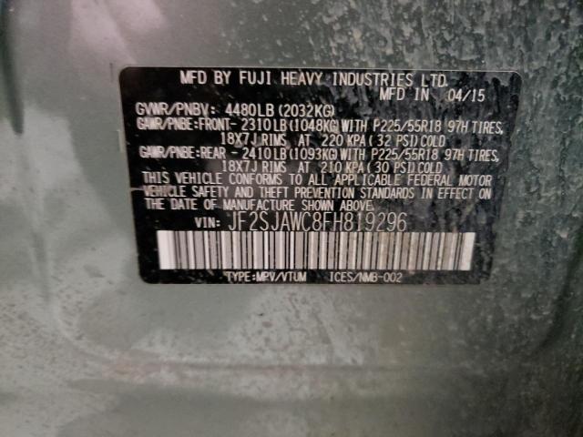 2015 SUBARU FORESTER 2 - JF2SJAWC8FH819296