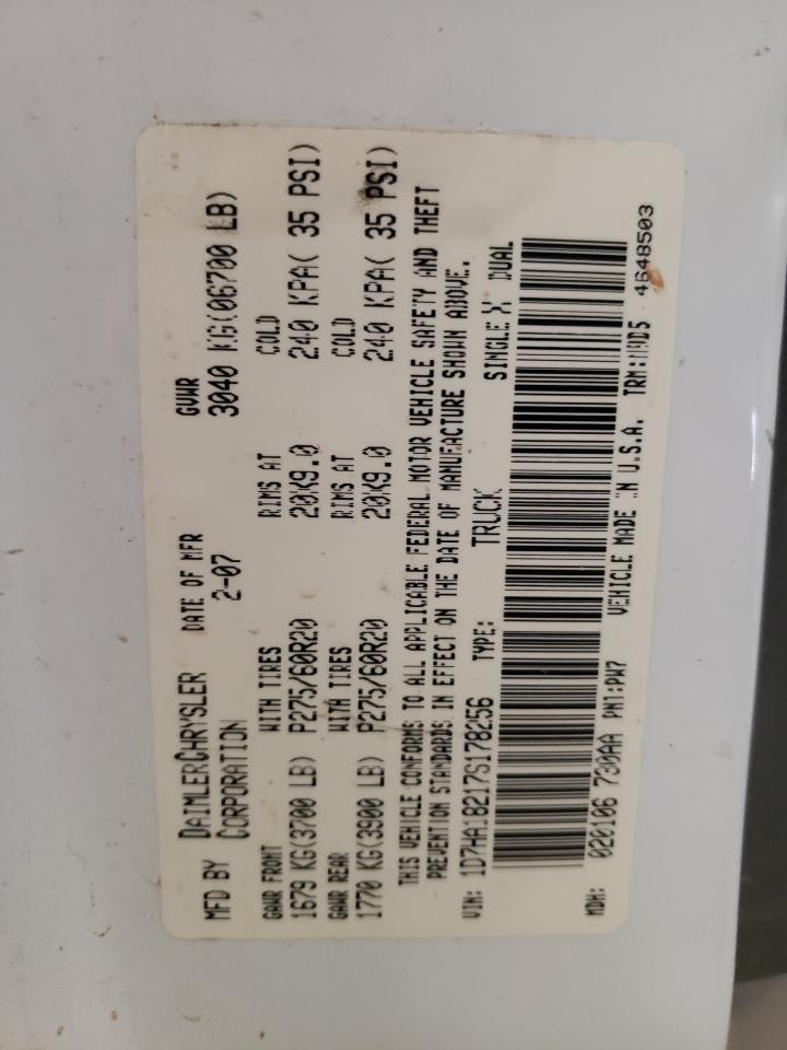 1D7HA18217S178256 2007 Dodge Ram 1500 St