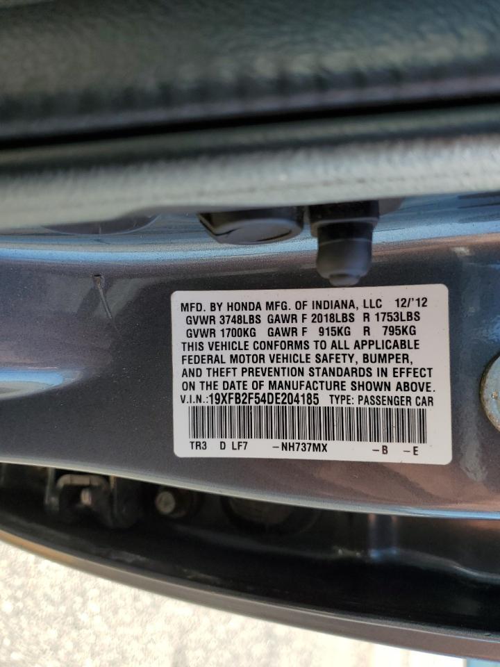 19XFB2F54DE204185 2013 Honda Civic Lx