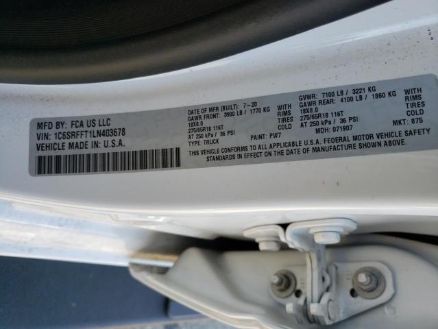 2020 RAM 1500 BIG H - 1C6SRFFT1LN403678