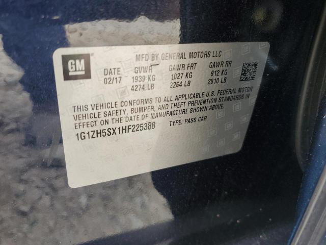 2017 Chevrolet Malibu Premier VIN: 1G1ZH5SX1HF225388 Lot: 52185294