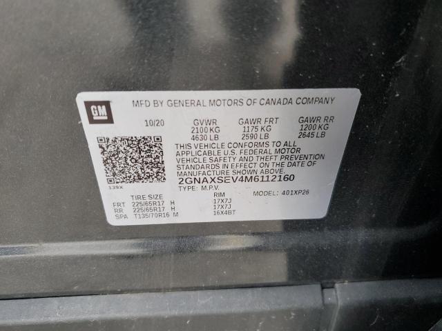 2021 Chevrolet Equinox Ls VIN: 2GNAXSEV4M6112160 Lot: 52163914