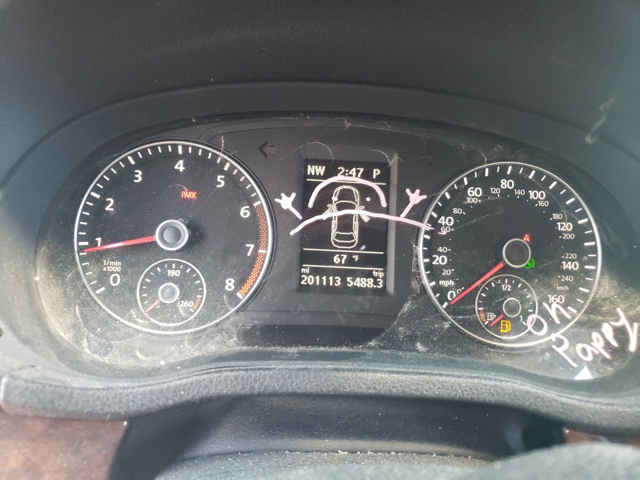 1VWCH7A35DC054788 2013 Volkswagen Passat Sel