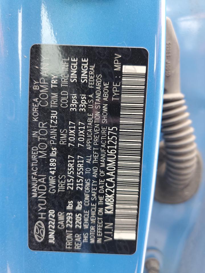 KM8K2CAA0MU612575 2021 Hyundai Kona Sel