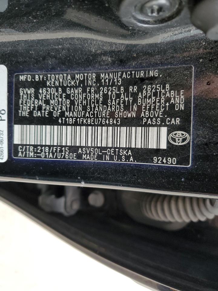 4T1BF1FK8EU764843 2014 Toyota Camry L