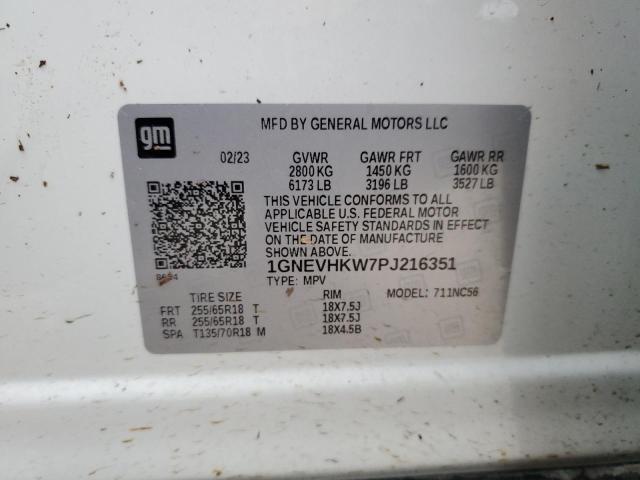 1GNEVHKW7PJ216351 Chevrolet Traverse L 12