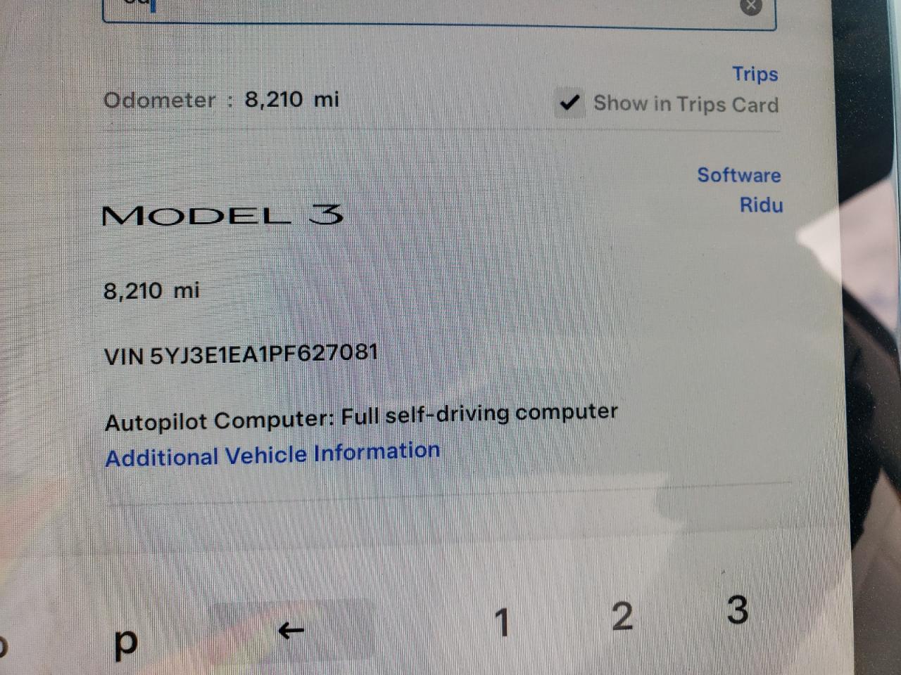 5YJ3E1EA1PF627081 2023 Tesla Model 3