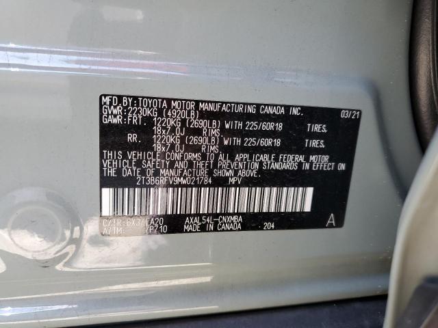2021 TOYOTA RAV4 XLE P - 2T3B6RFV9MW021784