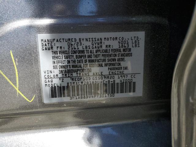 2023 Nissan Sentra Sr VIN: 3N1AB8DV4PY301750 Lot: 51579324