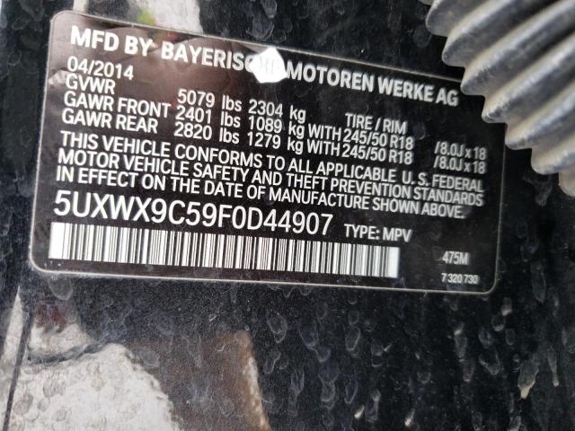 Lot #2459705645 2015 BMW X3 XDRIVE2 salvage car