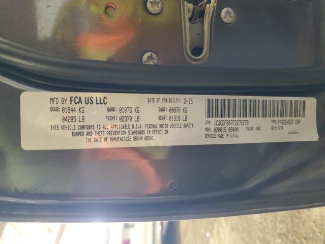 2015 Dodge Dart Sxt VIN: 1C3CDFBB7FD276779 Lot: 49883374