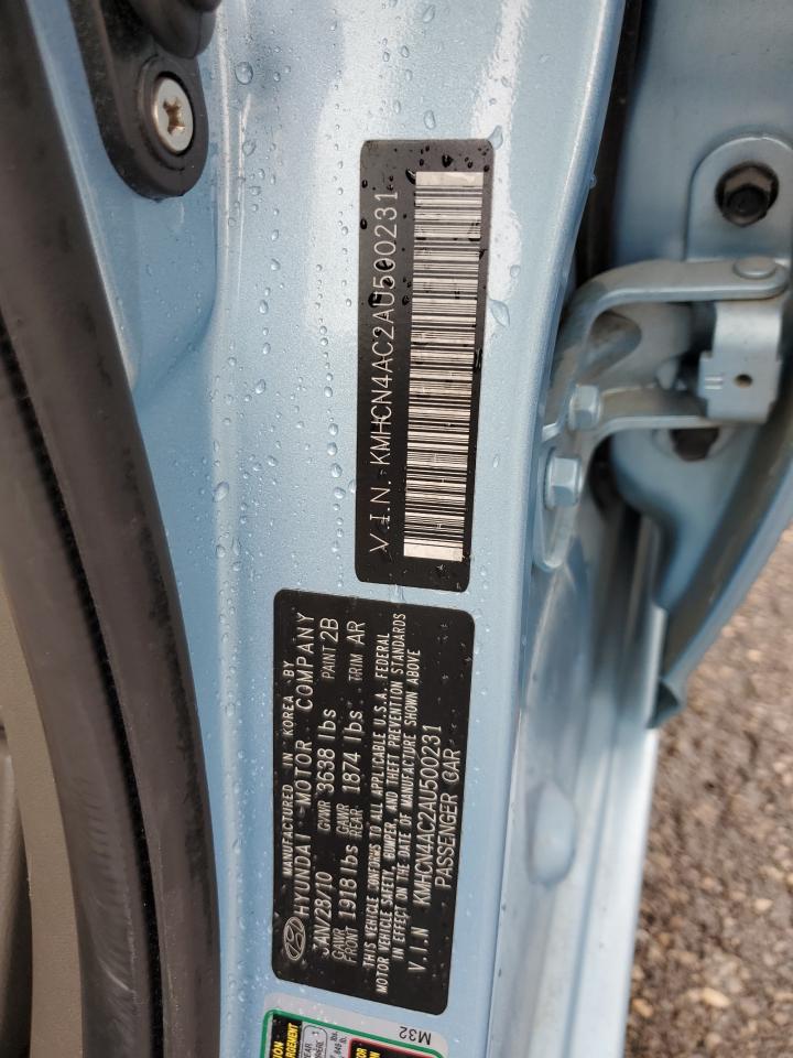 KMHCN4AC2AU500231 2010 Hyundai Accent Gls