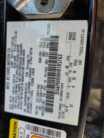 2017 FORD FUSION SE - 3FA6P0HD0HR185763