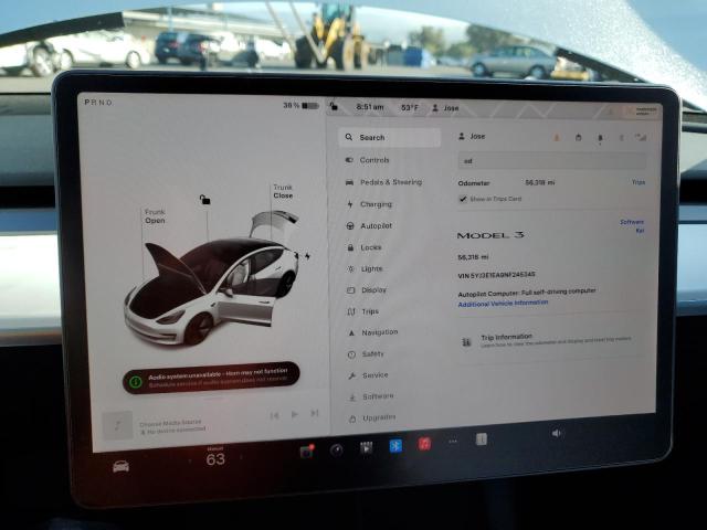 2022 Tesla Model 3 VIN: 5YJ3E1EA9NF245345 Lot: 48757614