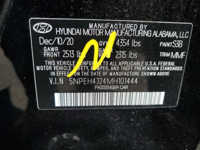 2021 Hyundai Sonata Limited VIN: 5NPEH4J24MH101444 Lot: 51150694